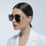Model 31847 rimless metal polarized sunglasses