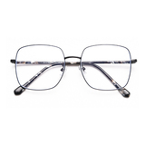 Model 22076 over sized square optical frames acetate temple